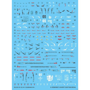 G-Rework CD-RG36 Premium Decal for RG Hi-V Gundam